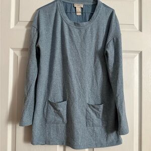 LOFT Blue Casual Top
